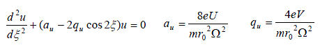 RGA Mathieu equations